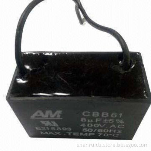 Metallized Polypropylene Film Capacitor for Ceiling Fan, Long Lifespan